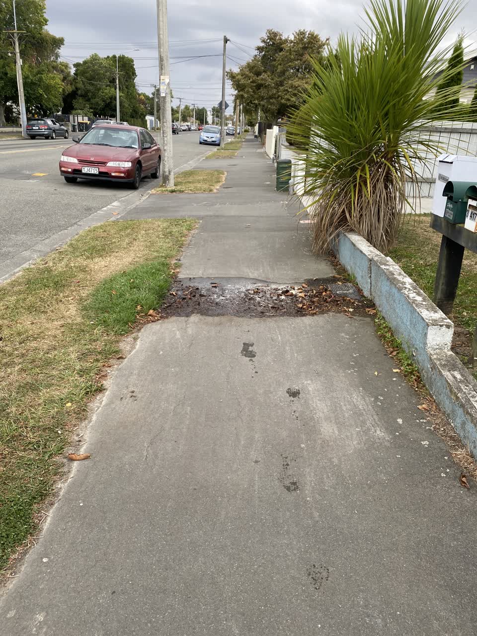 The photograph attached to this water leak report