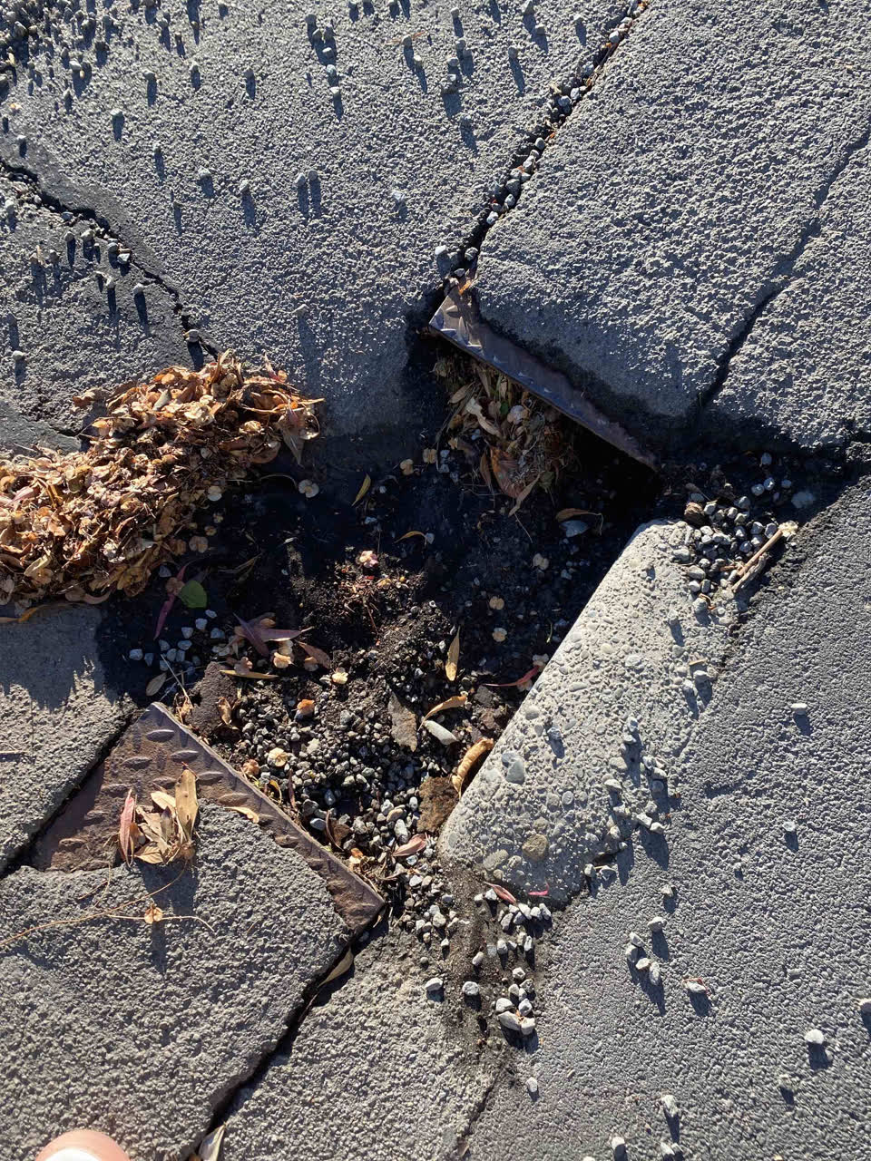 The photograph attached to this roading/streets report