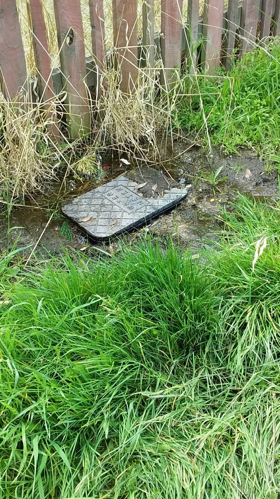 The photograph attached to this water leak report