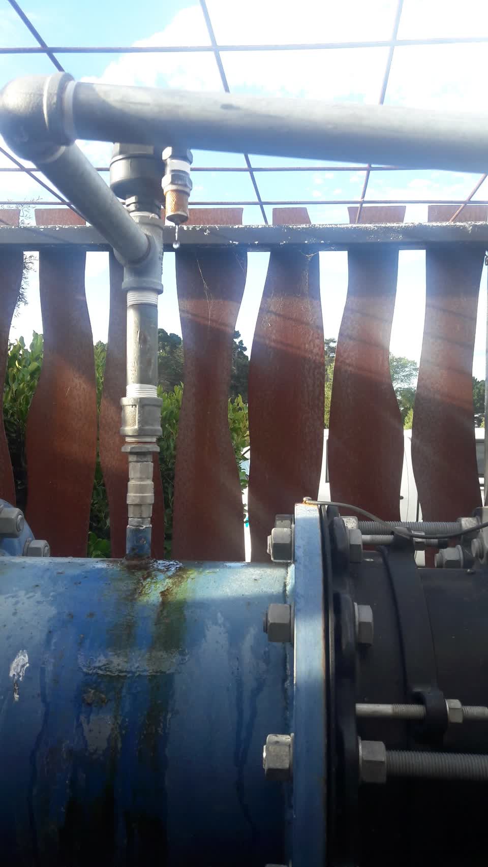 The photograph attached to this water leak report