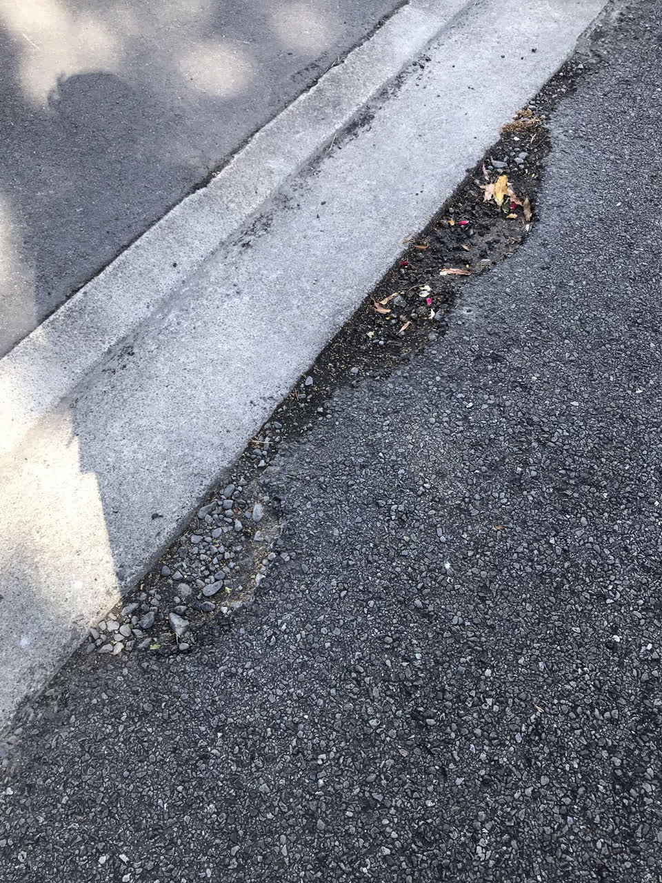 The photograph attached to this roading/streets report