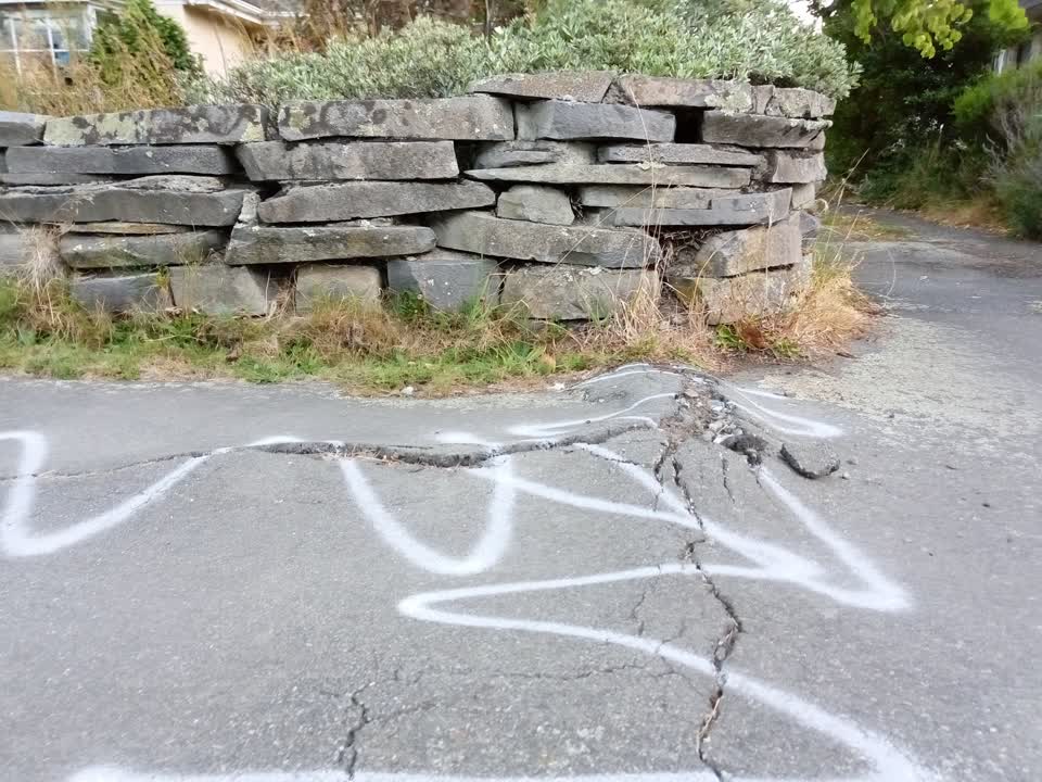 The photograph attached to this roading/streets report