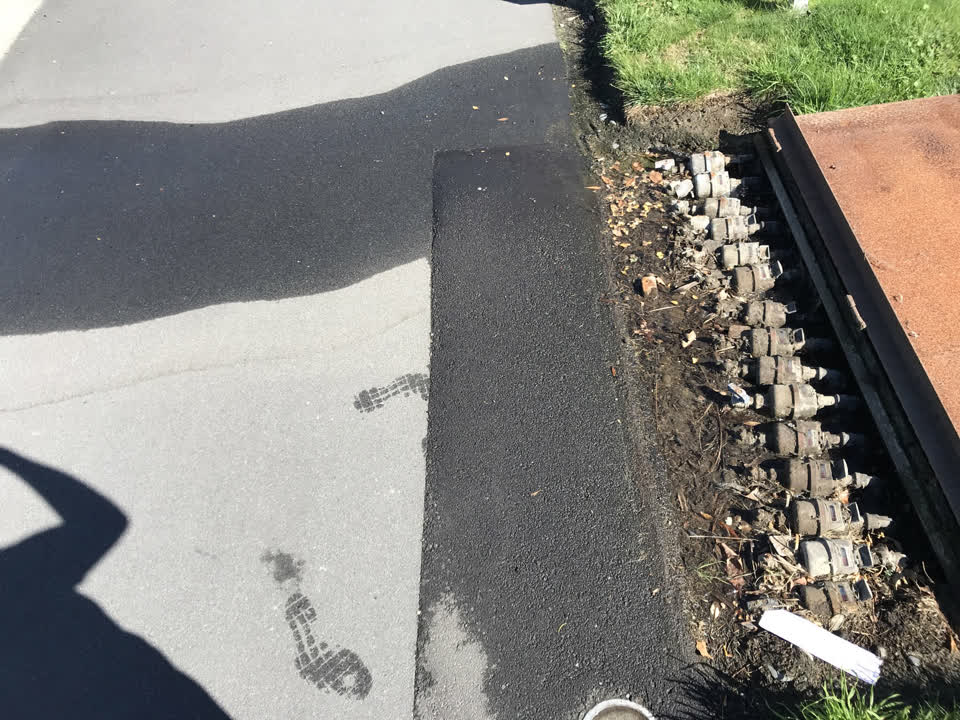The photograph attached to this water leak report