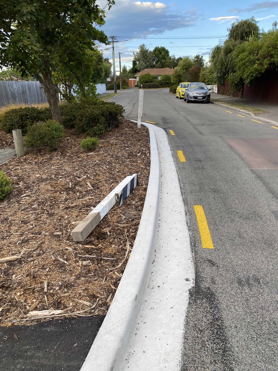 The photograph attached to this roading/streets report