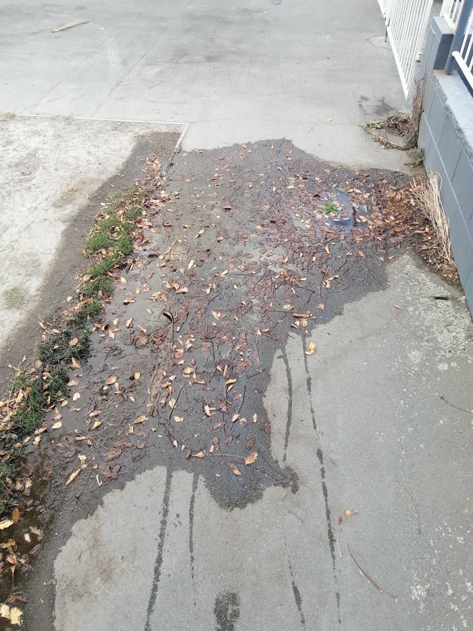 The photograph attached to this flooding report