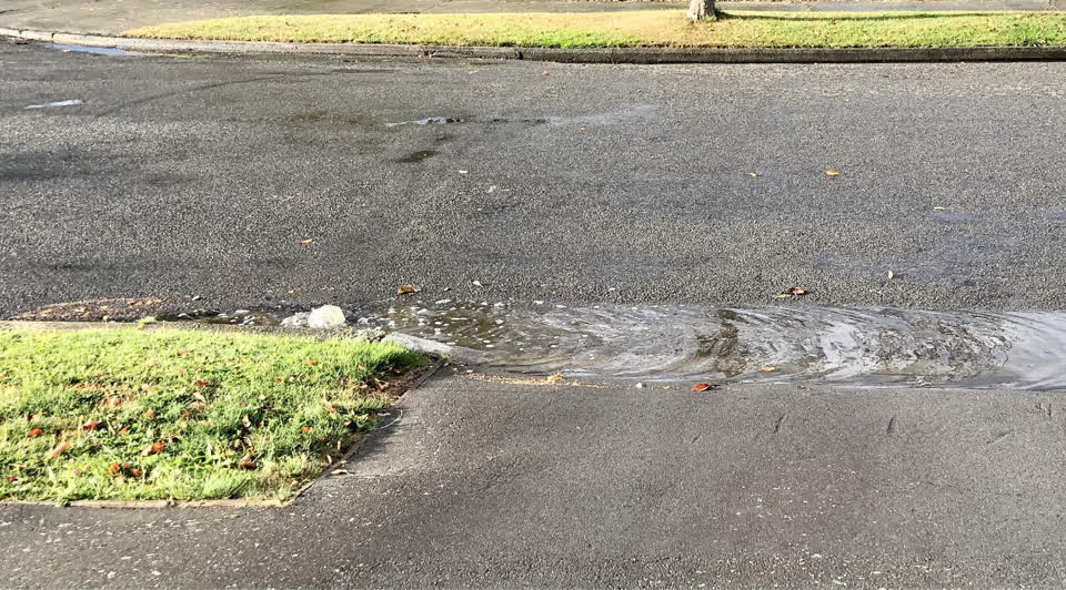 The photograph attached to this wastewater/stormwater report