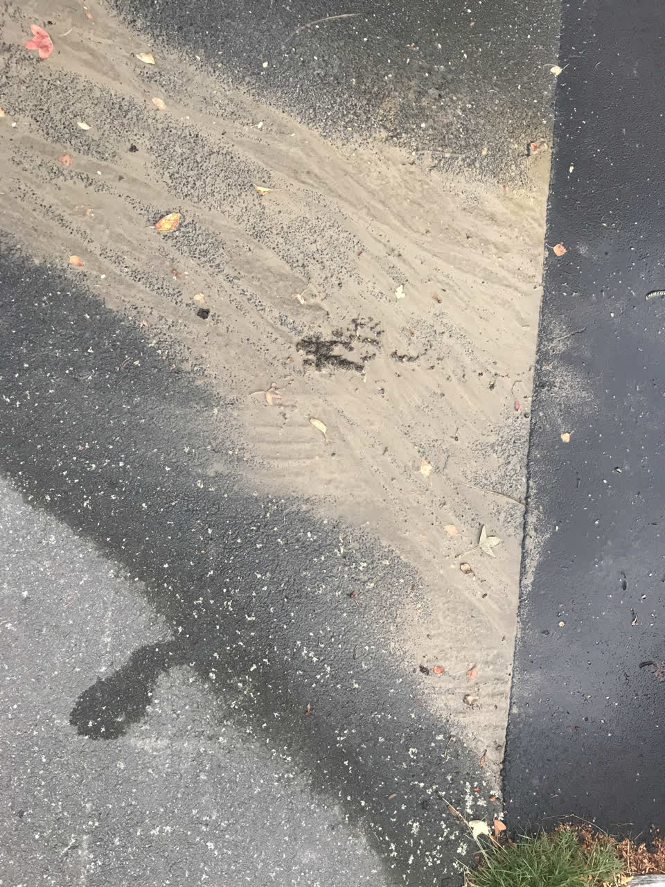 The photograph attached to this water leak report