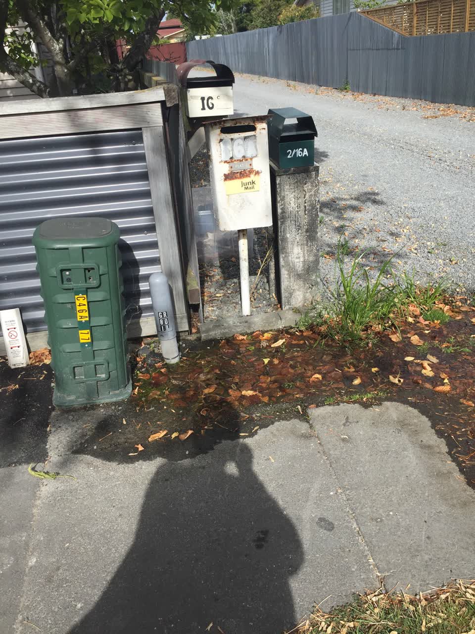 The photograph attached to this water leak report