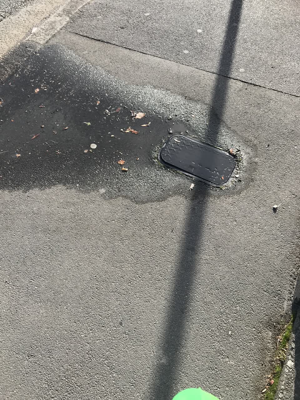 The photograph attached to this water leak report