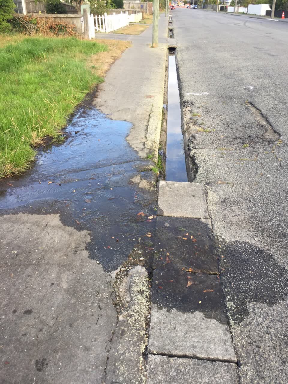The photograph attached to this water leak report