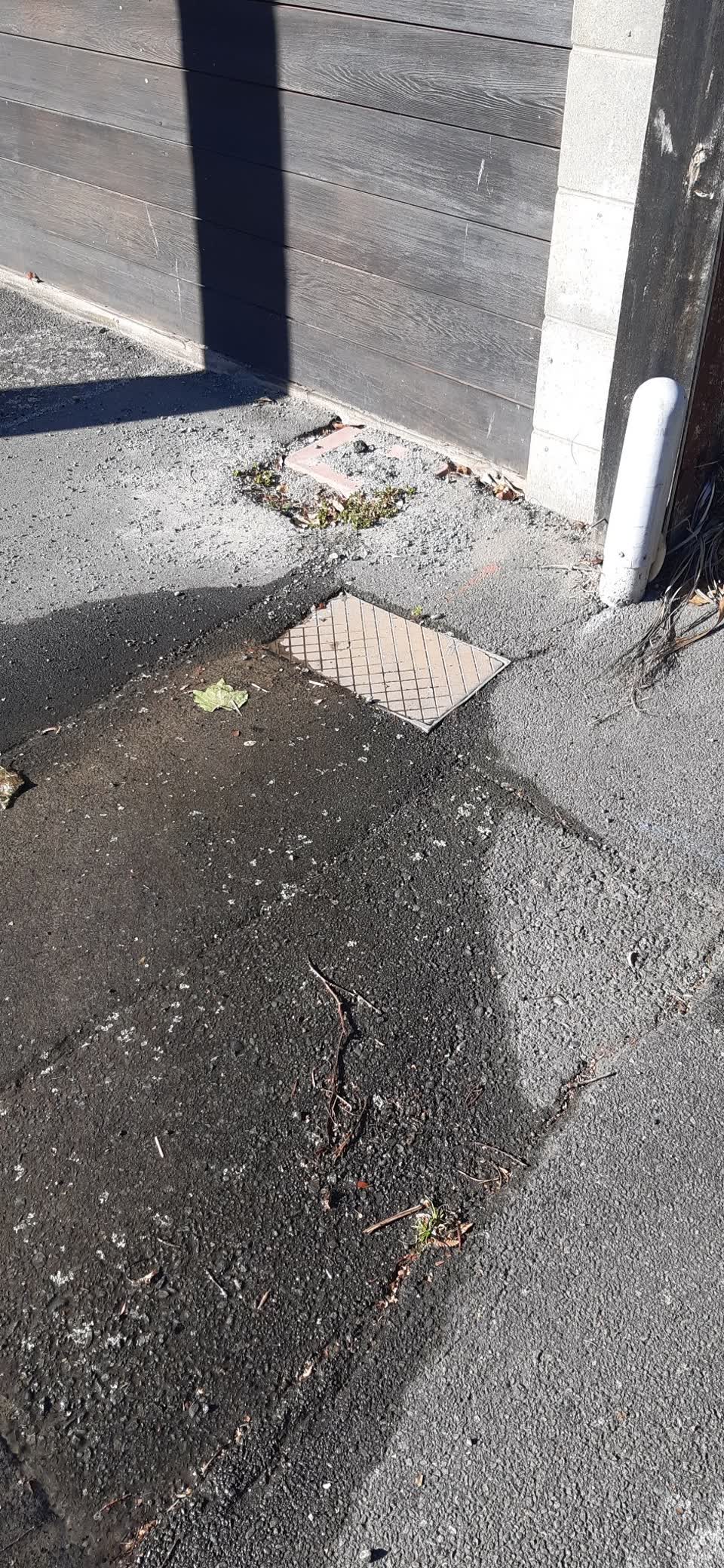 The photograph attached to this water leak report
