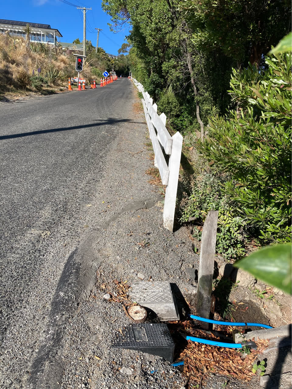 The photograph attached to this water leak report