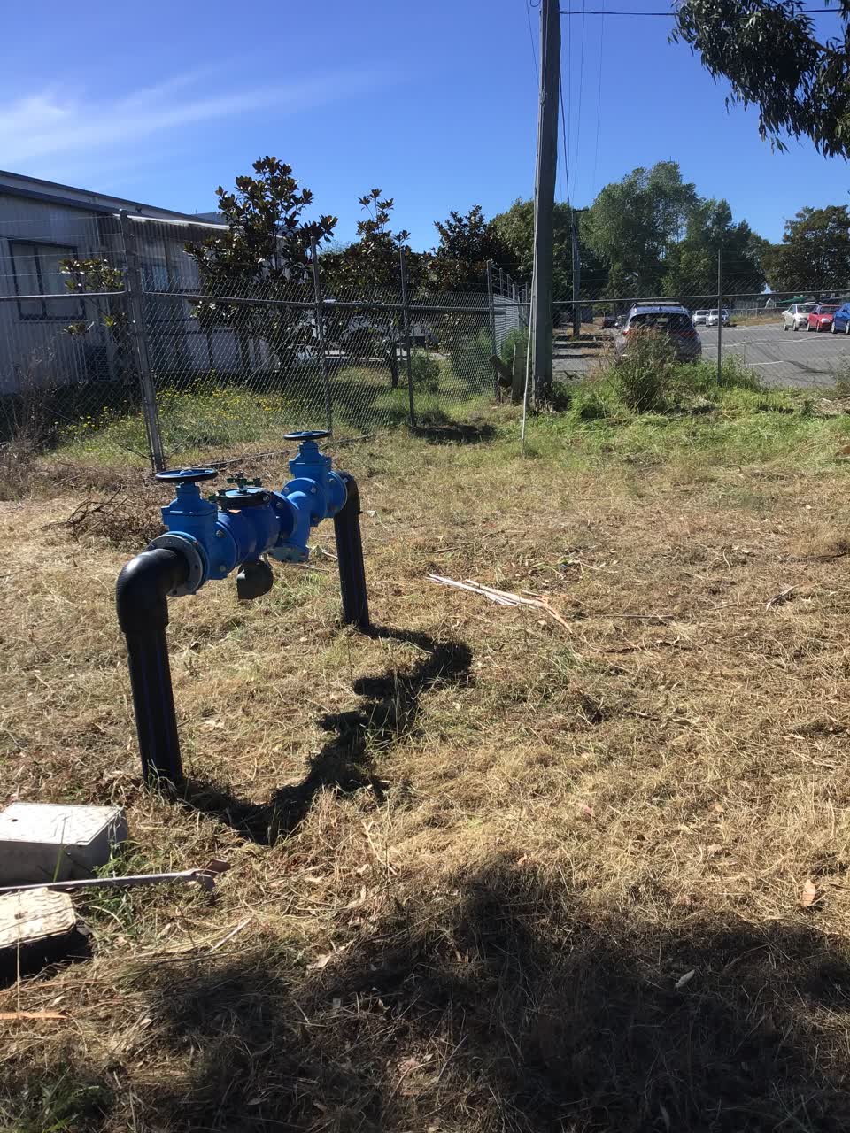 The photograph attached to this water leak report