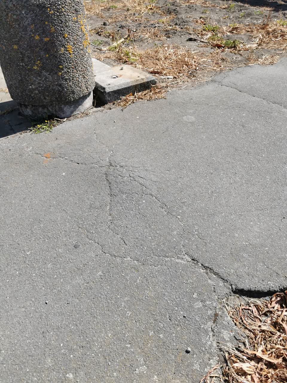 The photograph attached to this roading/streets report