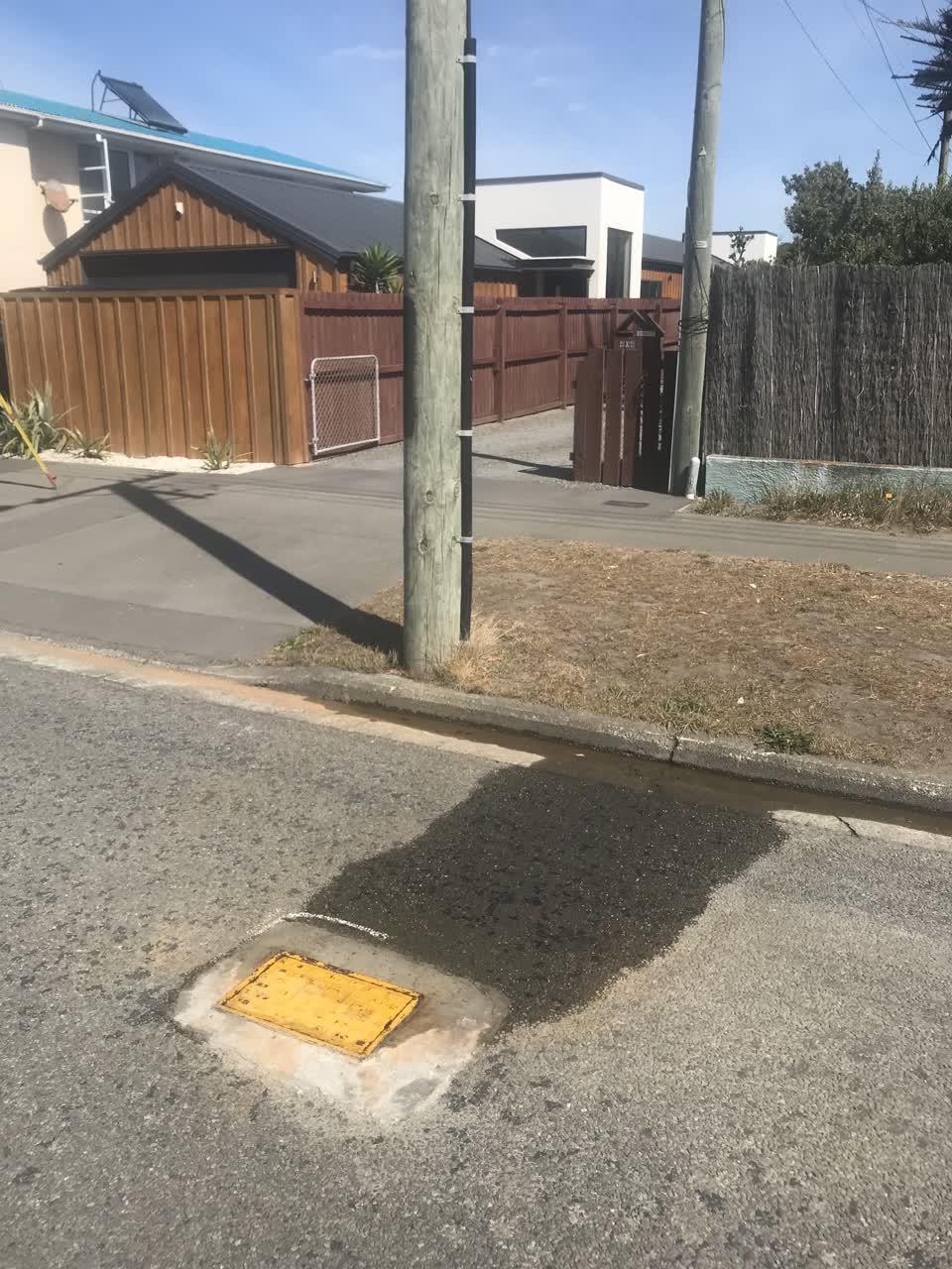 The photograph attached to this water leak report