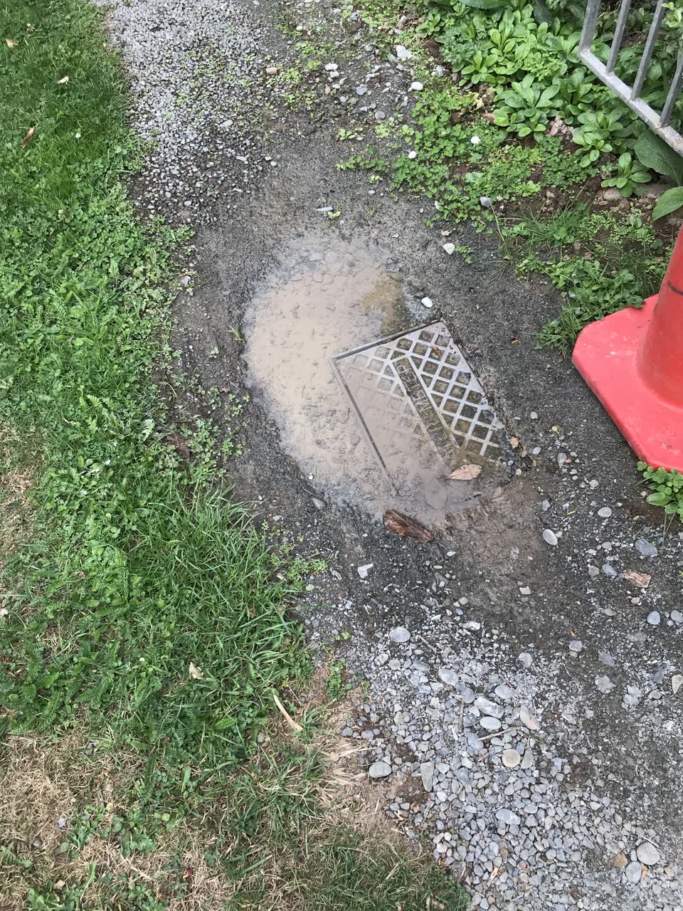 The photograph attached to this water leak report