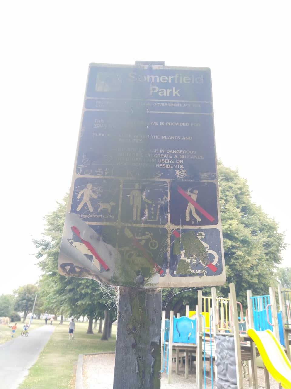 The photograph attached to this parks report