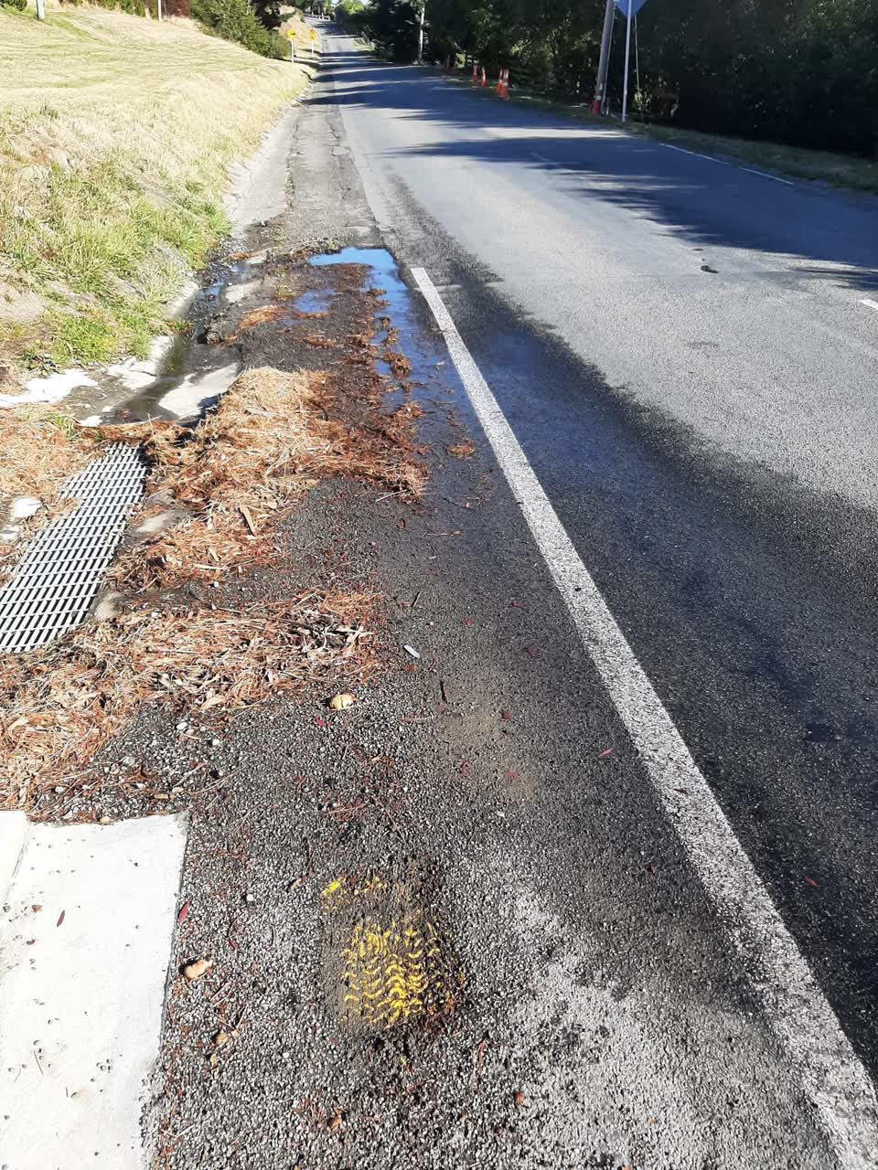 The photograph attached to this water leak report