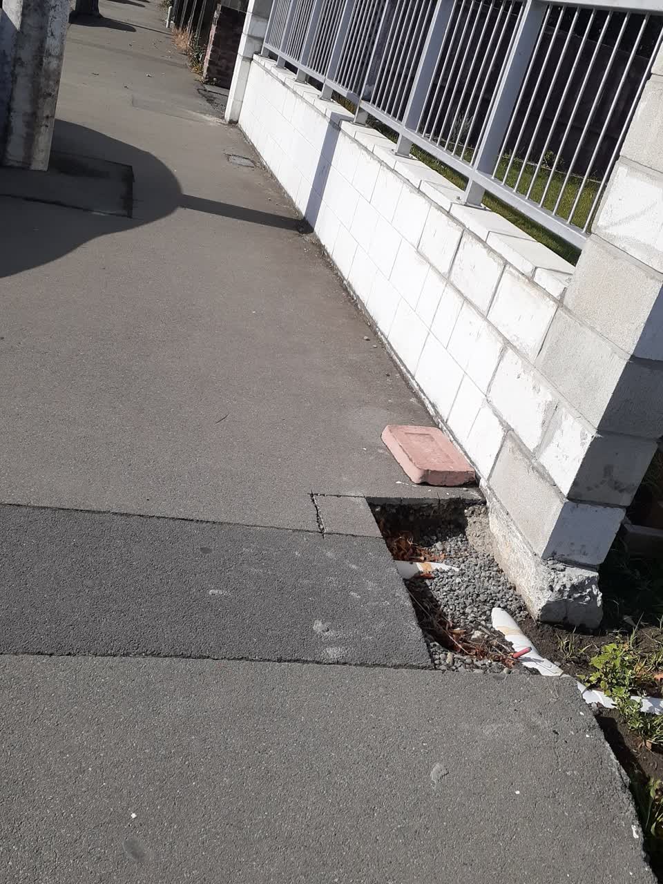 The photograph attached to this roading/streets report