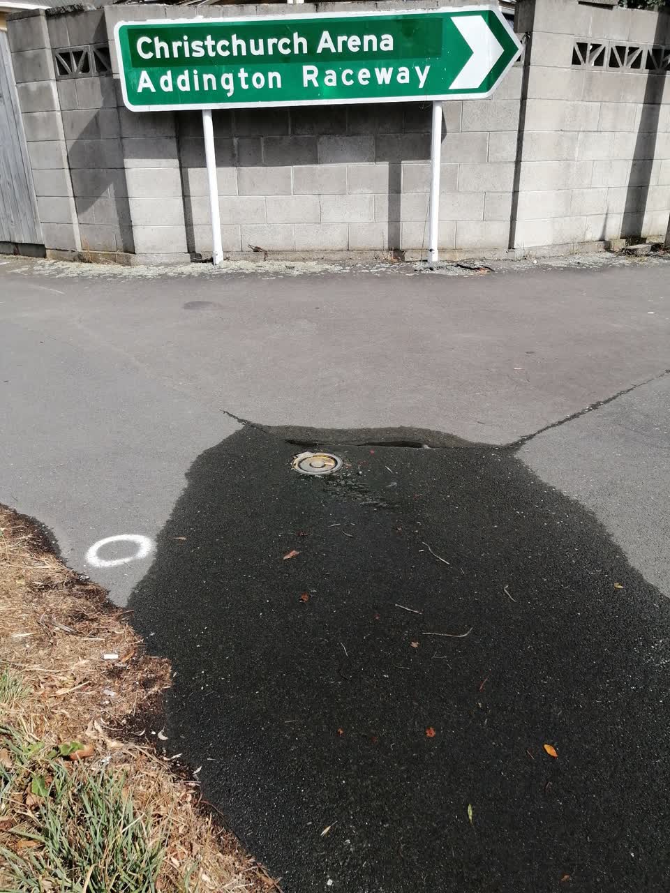 The photograph attached to this water leak report