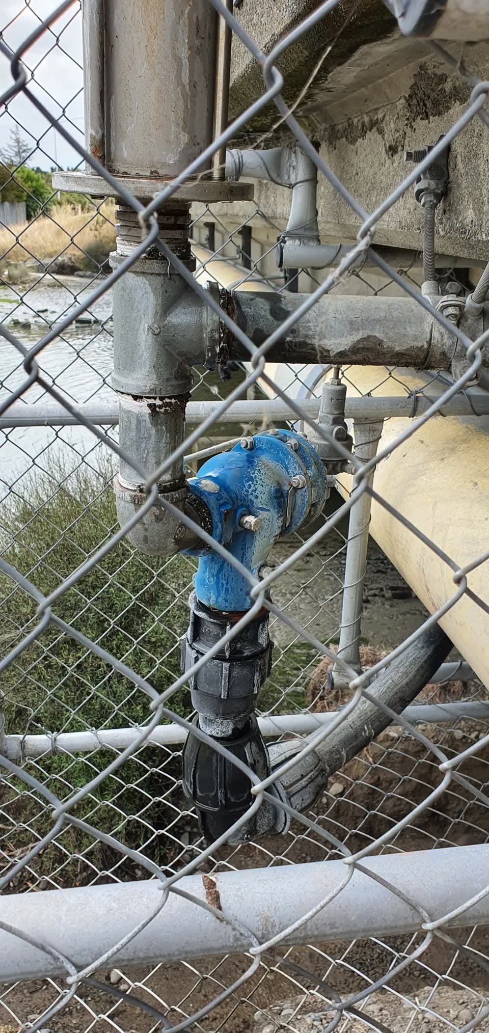The photograph attached to this water leak report