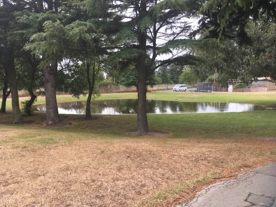 The photograph attached to this flooding report