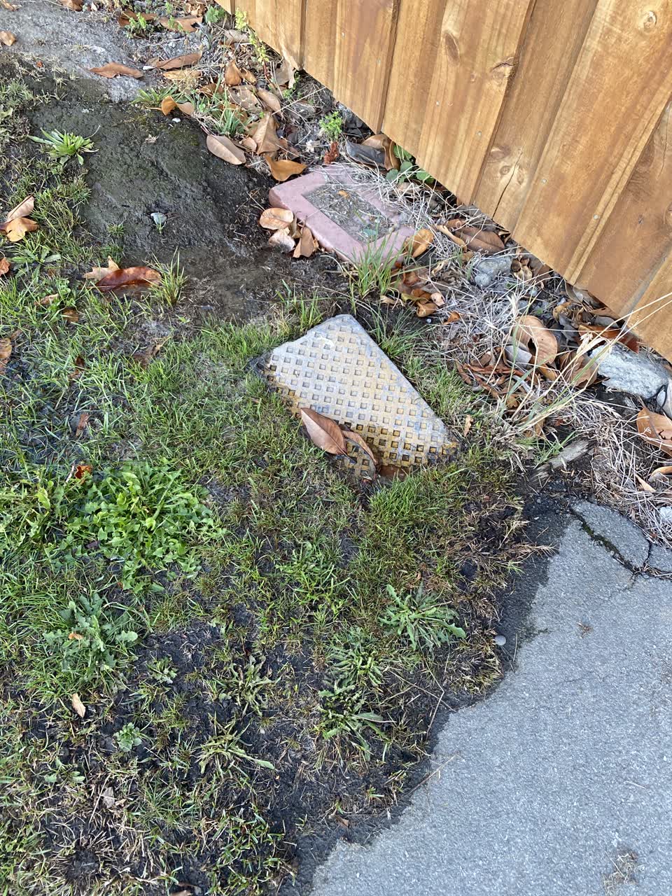 The photograph attached to this water leak report