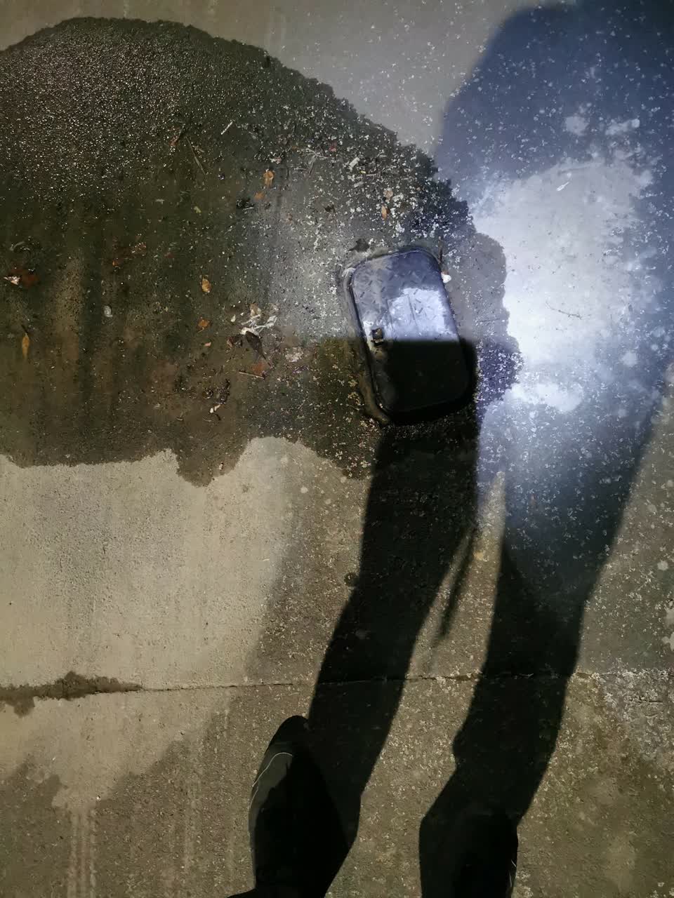 The photograph attached to this water leak report