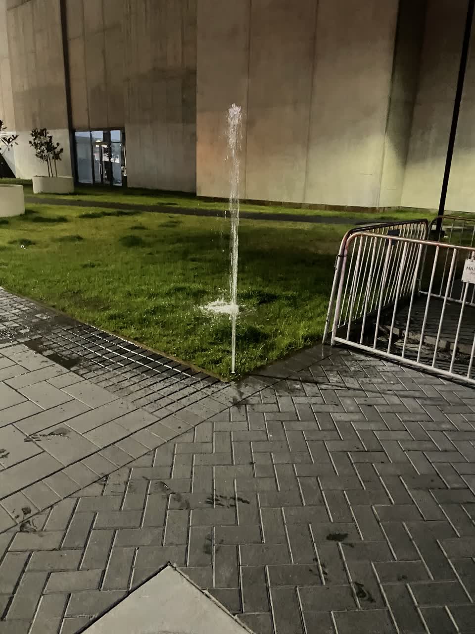 The photograph attached to this water leak report