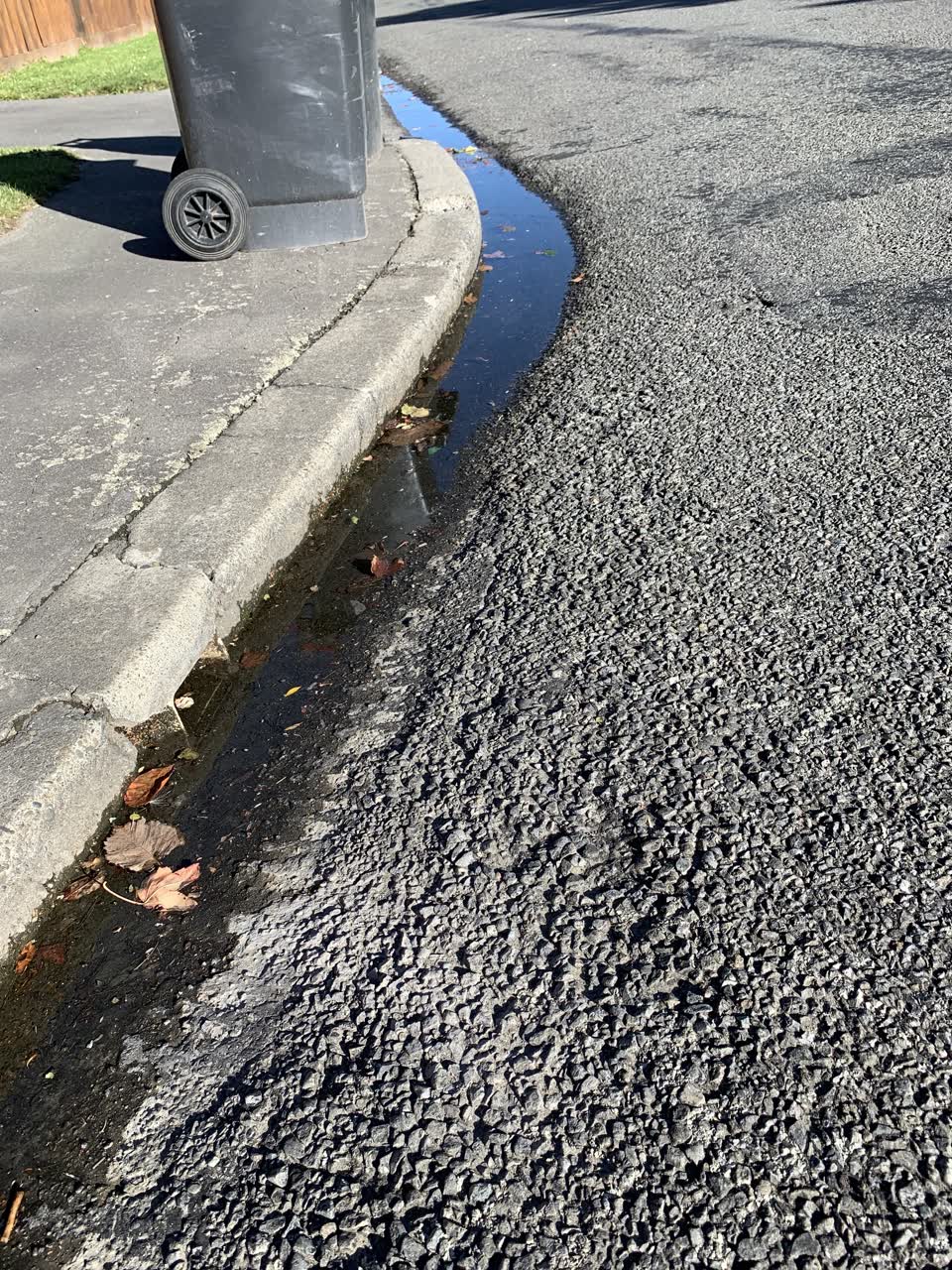 The photograph attached to this wastewater/stormwater report