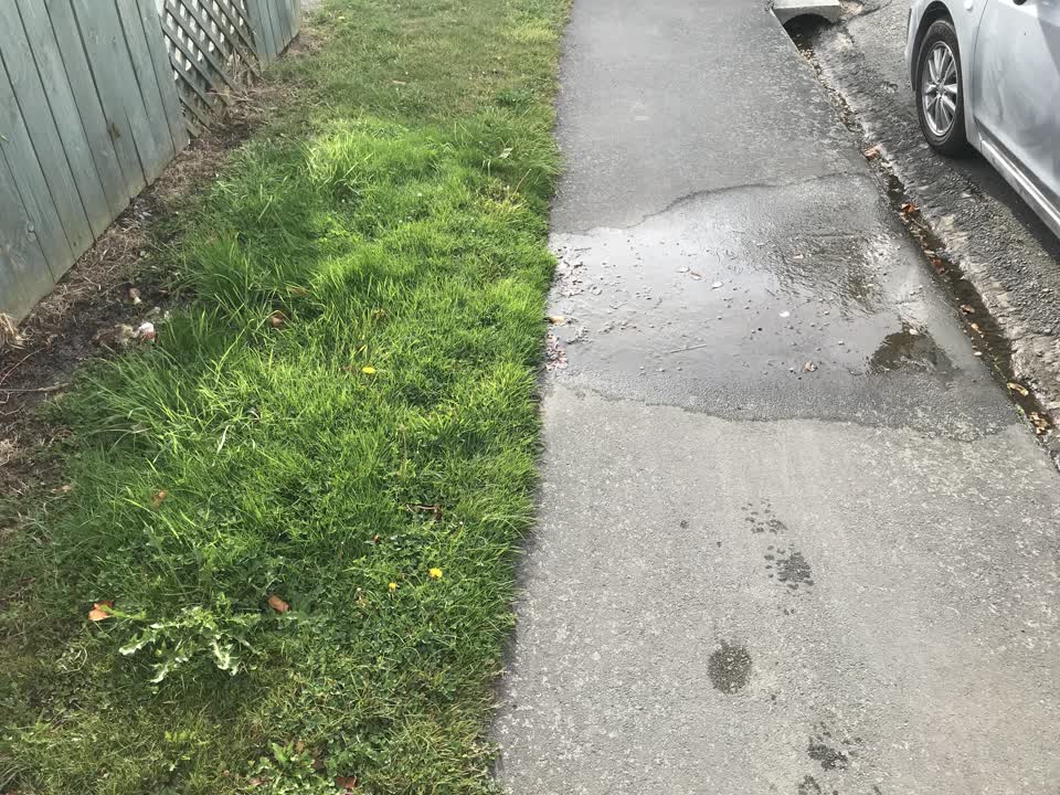 The photograph attached to this flooding report