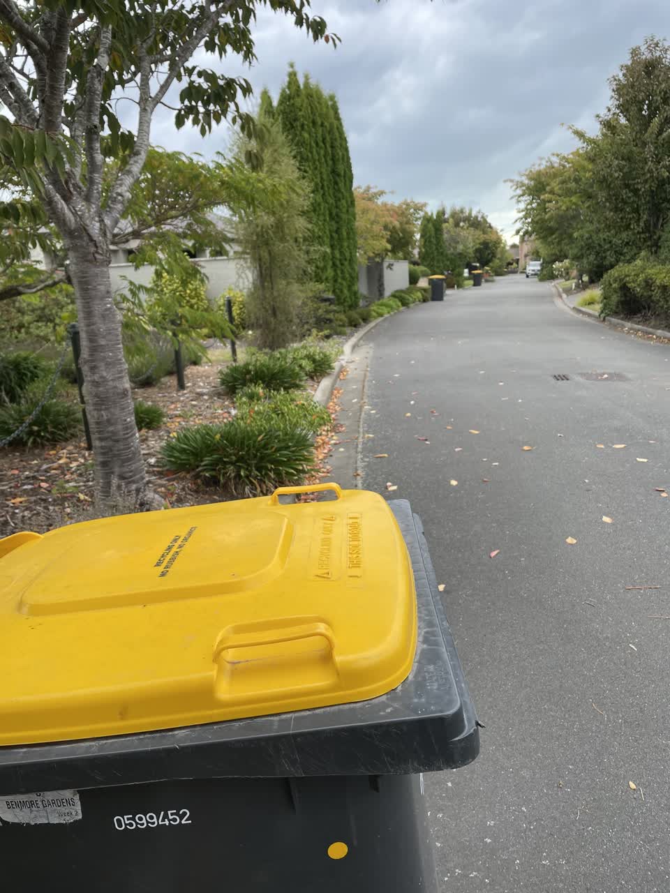 The photograph attached to this rubbish/recycling report