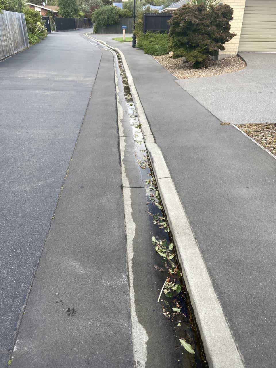 The photograph attached to this water leak report