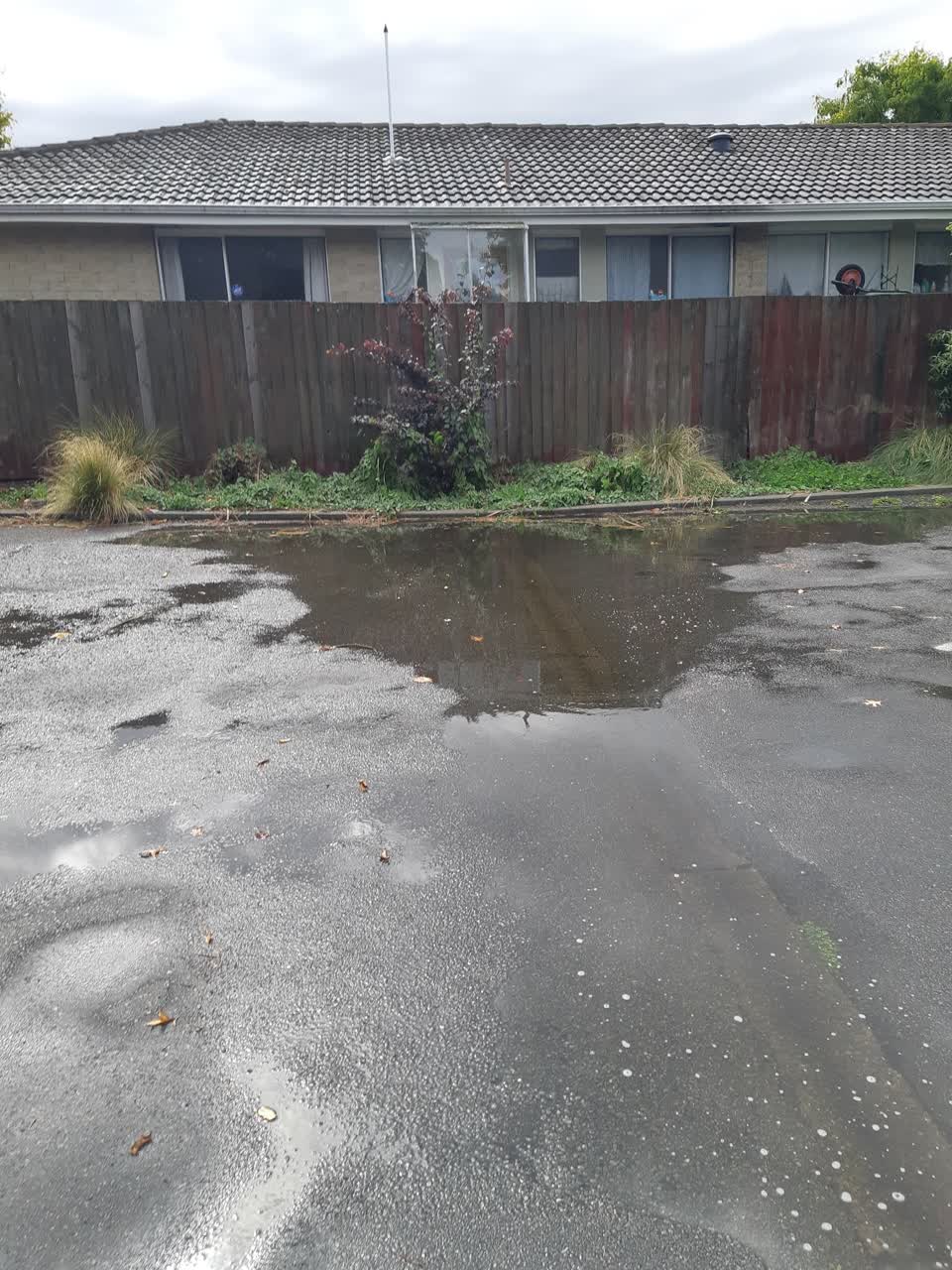 The photograph attached to this flooding report