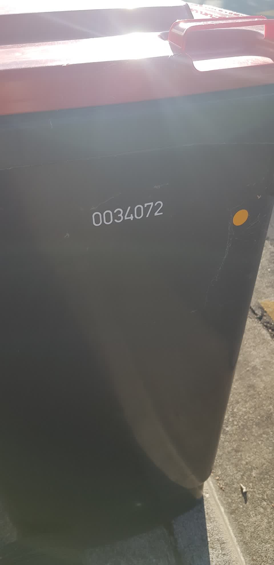 The photograph attached to this rubbish/recycling report