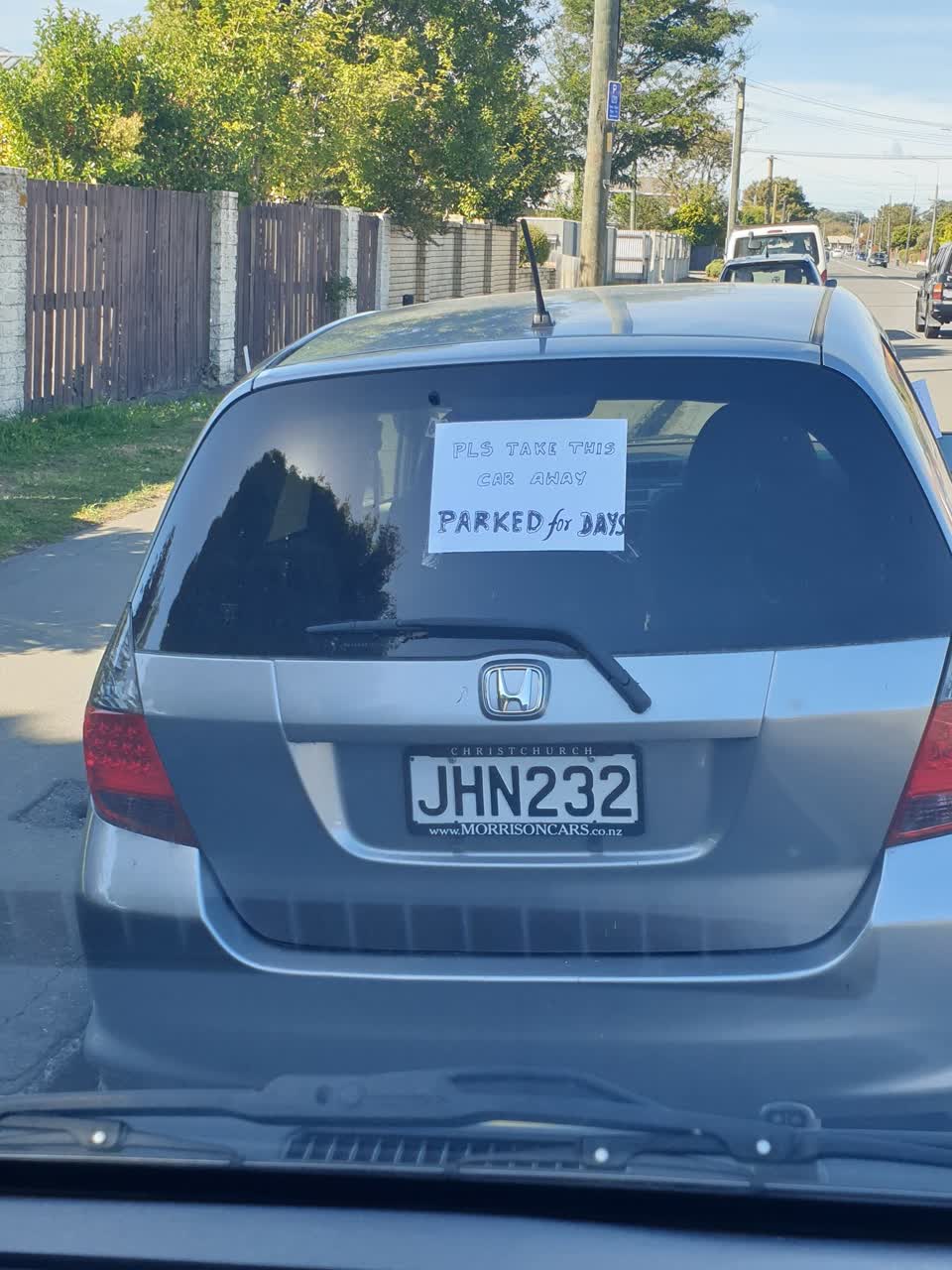 The photograph attached to this roading/streets report