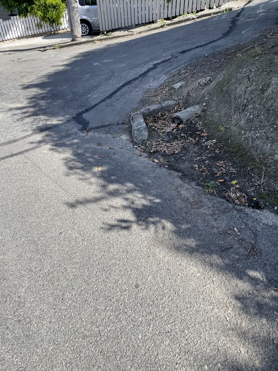 The photograph attached to this sewer - leak / blockage report