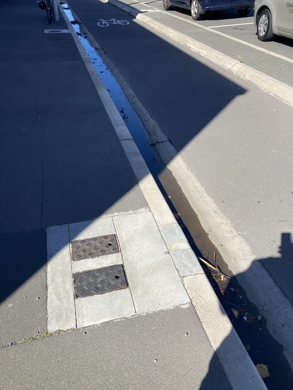 The photograph attached to this water leak report