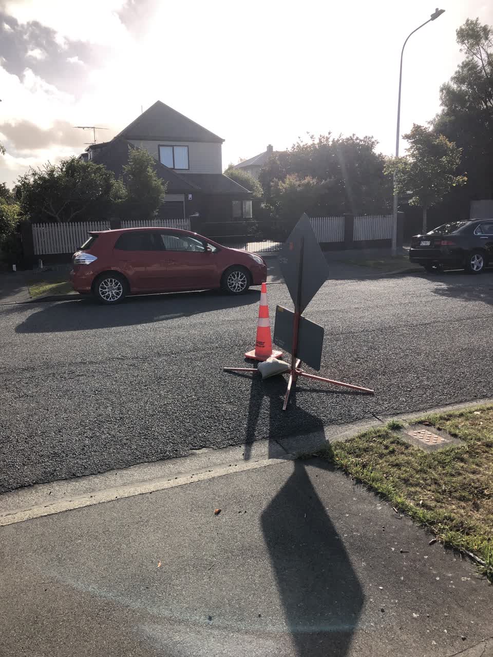 The photograph attached to this roading/streets report