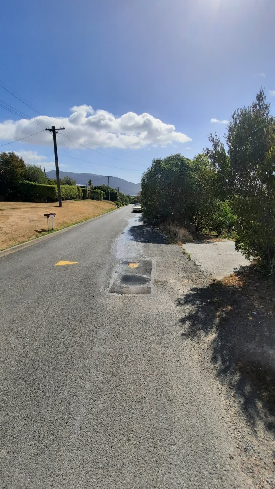 The photograph attached to this water leak report