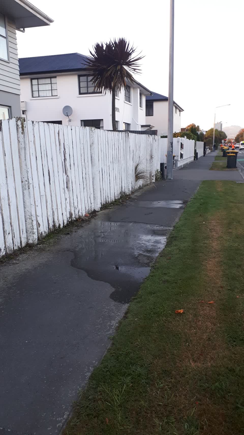 The photograph attached to this water leak report