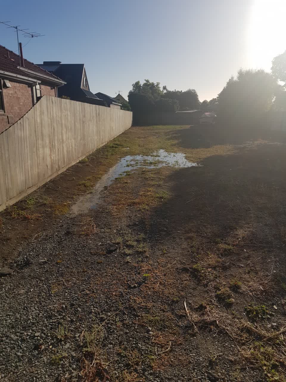 The photograph attached to this water leak report