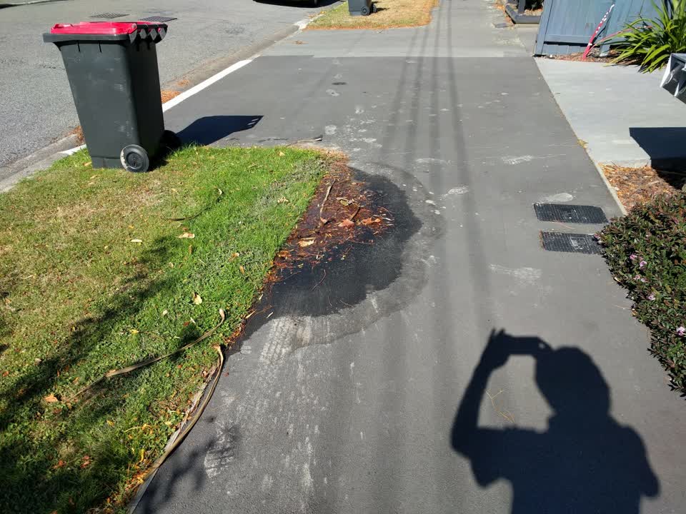 The photograph attached to this water leak report