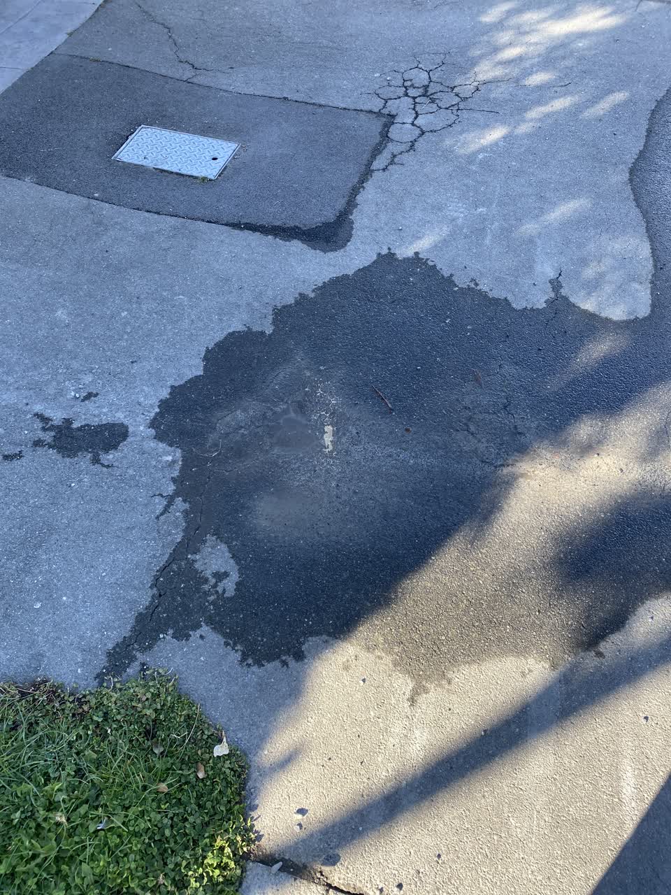 The photograph attached to this water leak report