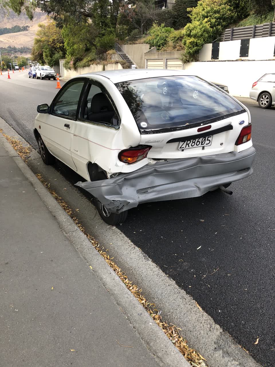The photograph attached to this roading/streets report