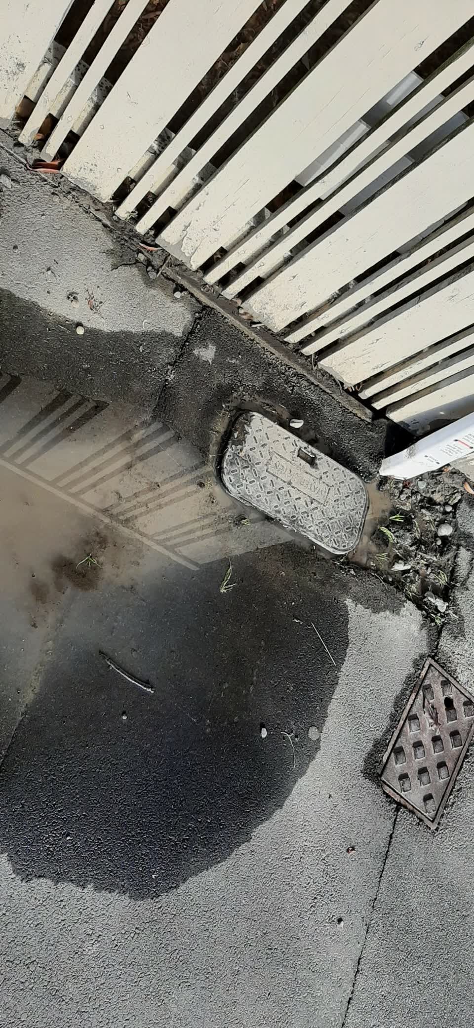 The photograph attached to this water leak report