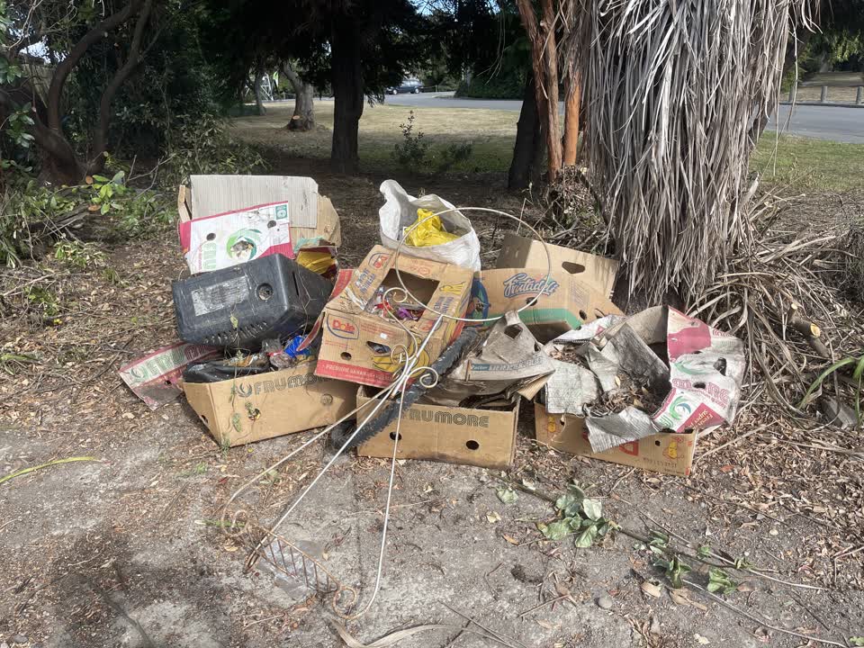 The photograph attached to this rubbish/recycling report