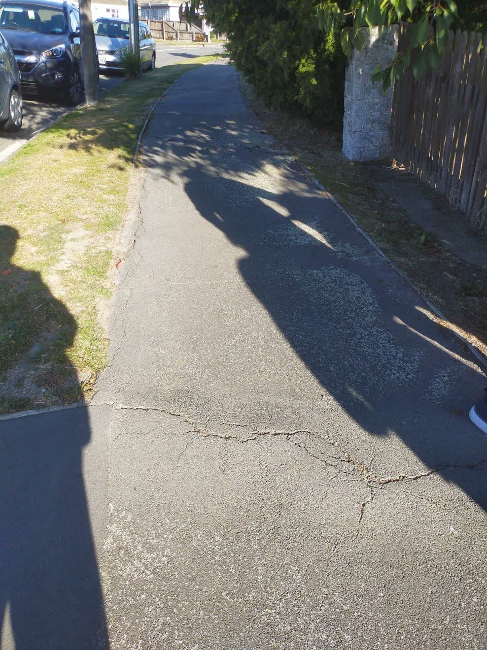 The photograph attached to this roading/streets report