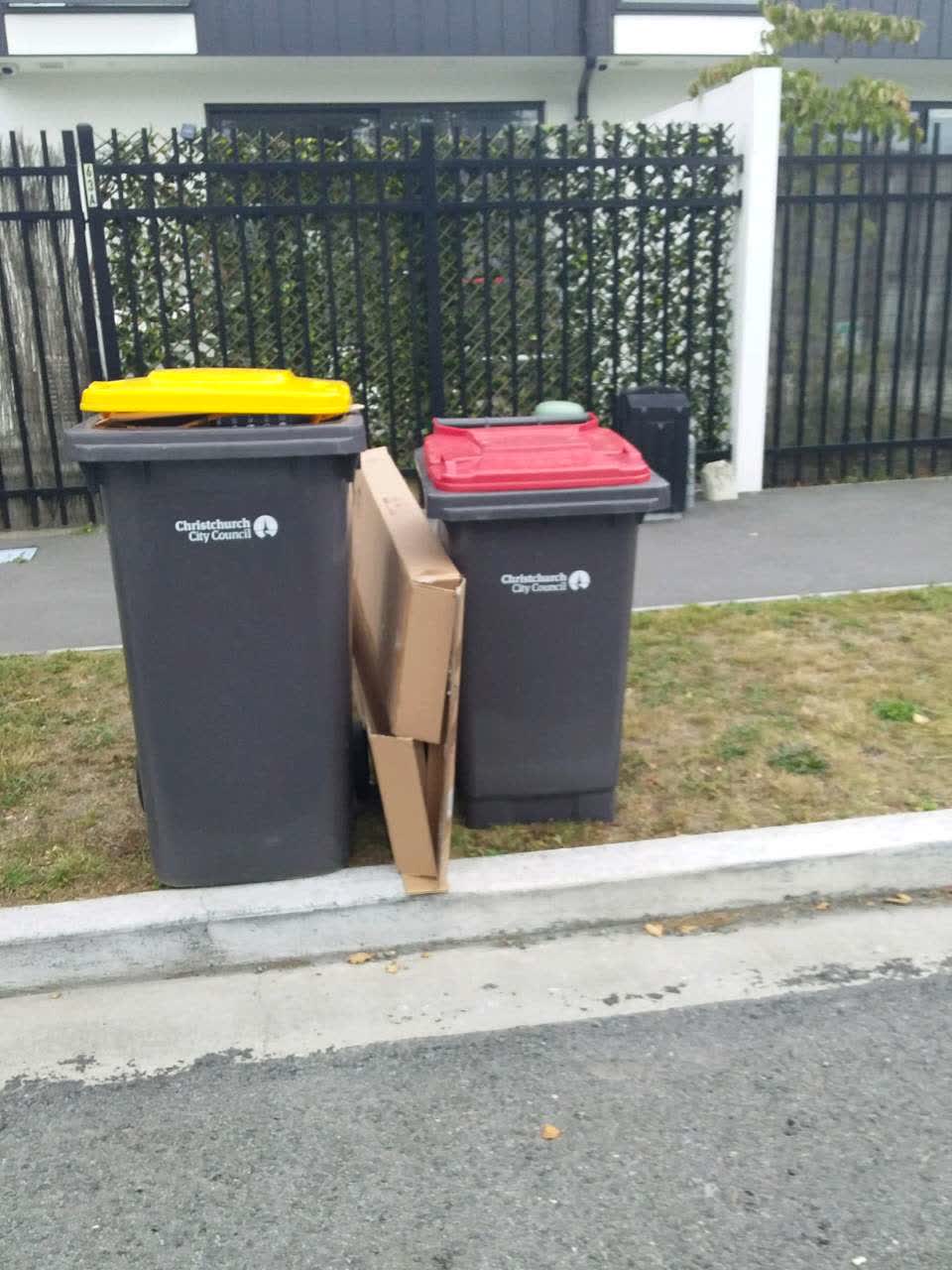 The photograph attached to this rubbish/recycling report