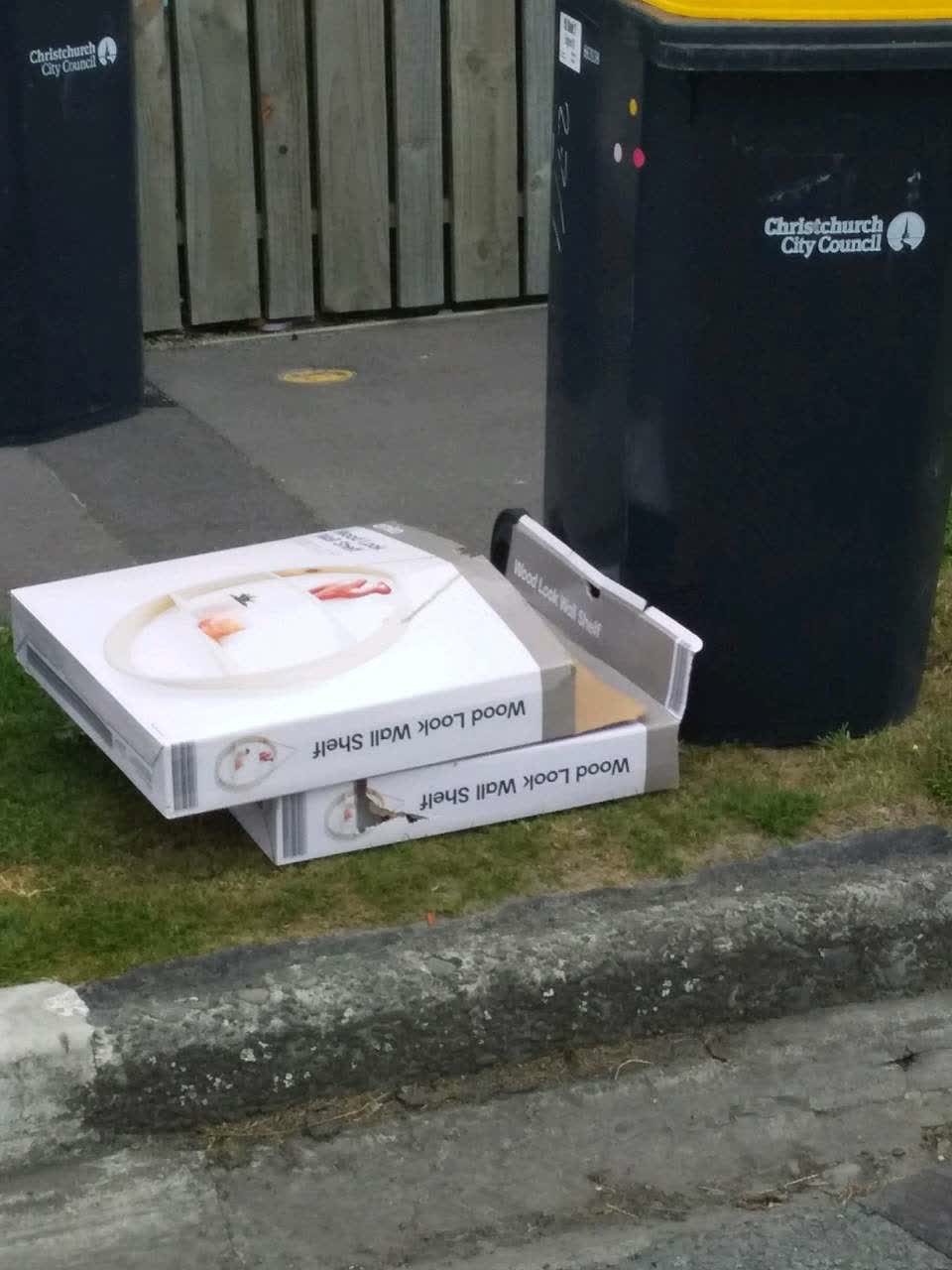 The photograph attached to this rubbish/recycling report